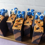 Blueberry Cobbler (Candied Blueberry, Pie Crust, Vanilla Cream)